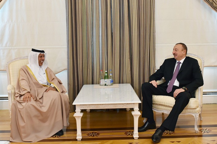 Le président Ilham Aliyev reçoit le vice-premier ministre du Qatar